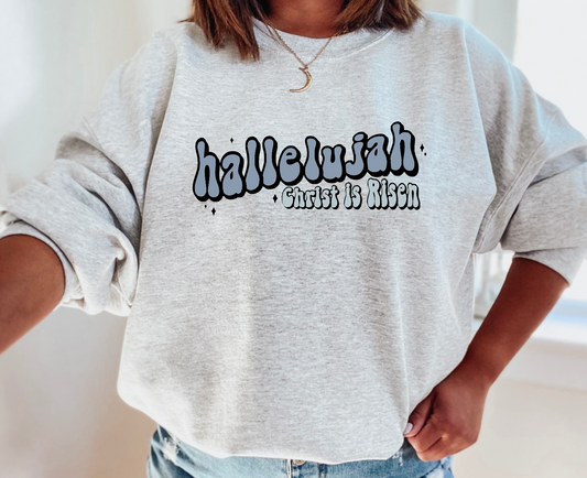 Hallelujah Christ is Risen Crewneck Sweatshirt