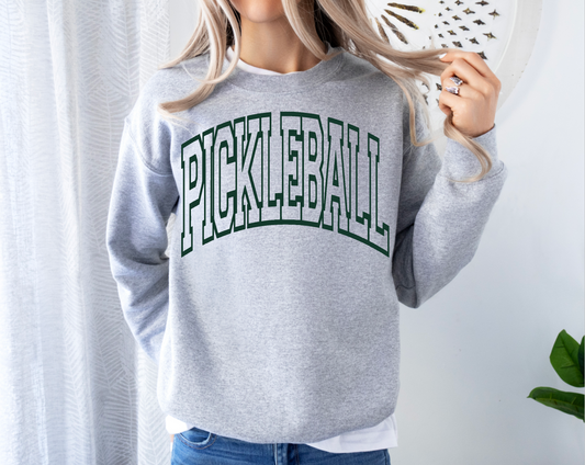 Pickleball arched Crewneck Sweatshirt